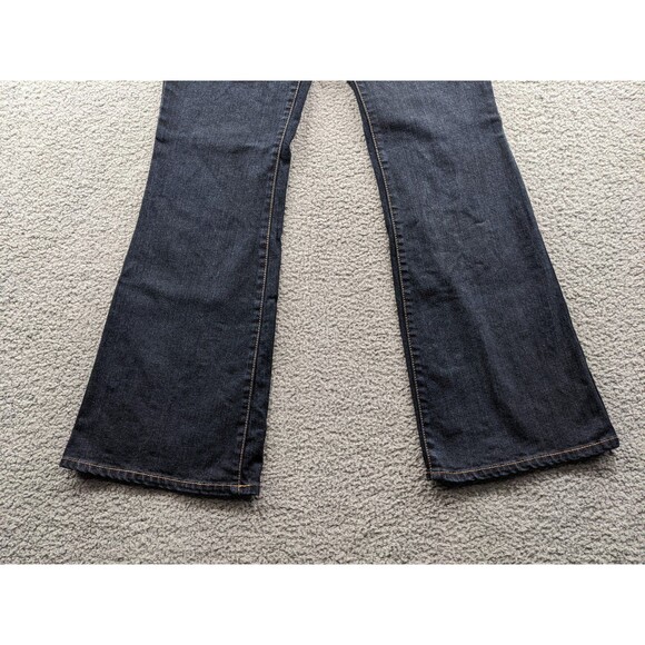 Ann Taylor LOFT Women's size 10 Dark Wash Denim Flare Jeans - Picture 5 of 14